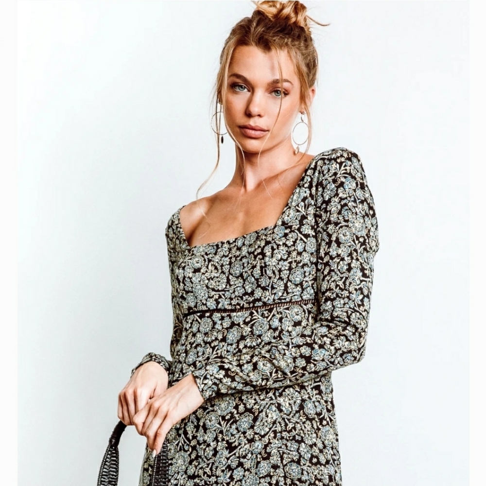 Free People Bohemian Mini Dress - Picture 1 of 8